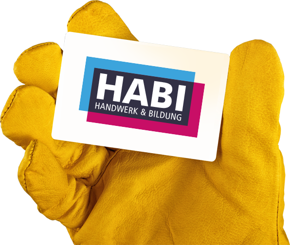 Handschuh mit Logo